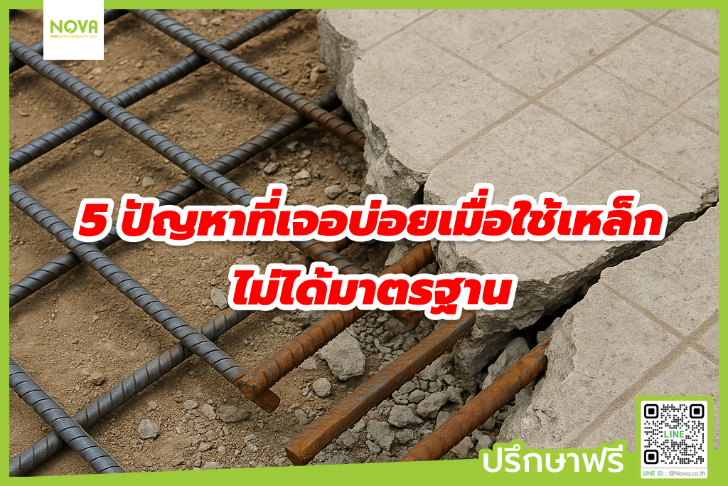 5 ปัญหาที่เจอบ่อยเมื่อใช้เหล็กไม่ได้มาตรฐาน และวิธีป้องกัน